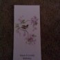 Birthday Card. Business Letter Size 4 "Bird on branch"