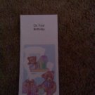 Birthday Card Business Letter Size 5 "Bears and gifts"