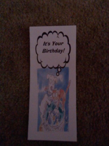 Birthday Card Business Letter Size 8 "Dog and Cat"