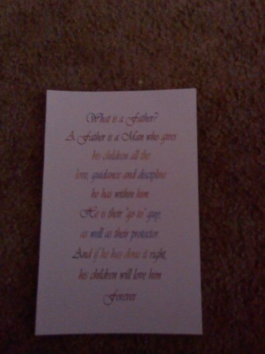 Birthday Card for father "What is a father?"