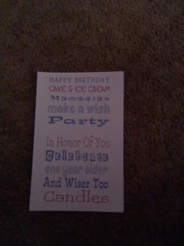 Birthday Card "Happy Birthday, Cake & Ice Cream, Memories"