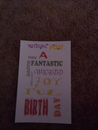 Birthday Card "Wishing You A Cool Fantastic Happy Birthday"