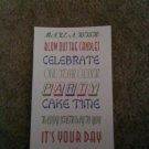 Birthday Card "Make a Wish, Blow Out The Candles, Celebrate"
