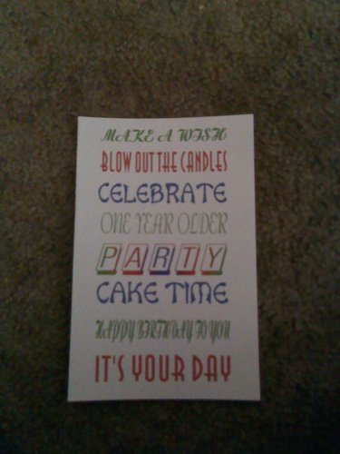 Birthday Card "Make a Wish, Blow Out The Candles, Celebrate"