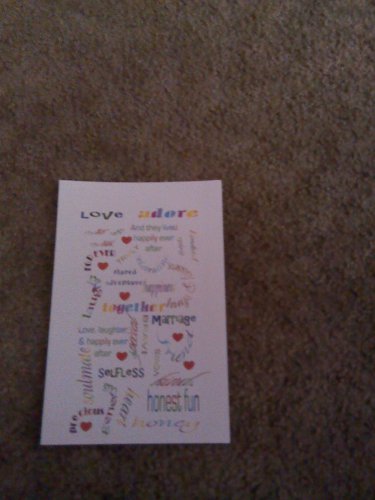 Anniversary Card for a couple  "Love Adore"