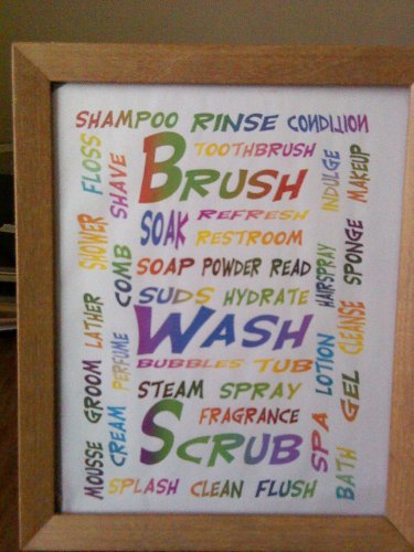 8 x 10 Print "Shampoo Rinse Condition Wash"