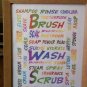 8 x 10 Print "Shampoo Rinse Condition Wash"