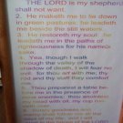 8 x 10 Print Bible Verse Psalm 23