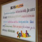 8 x 10 Print "Be Fearless"