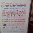 8 x 10 Print "Tell Stories Around The Fire" An autumn print