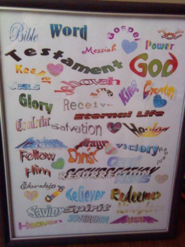 8.5 x 11" Print "Bible Word"