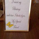 5 x 7 Print "I count my blessings"