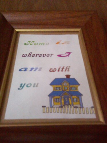 5 x 7 Print "Home is"