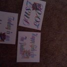 Set of 24 Postcards. Just Love, Life Is An Adventure, Happy Girls Are The Prettiest