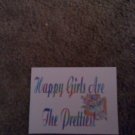 Set of 20 Postcards "Happy girls are the prettiest"