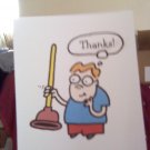 Set of 20 "Boy with Plunger" Thank You Postcards