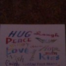 Set of 20 "Hugs Word Art" Postcards
