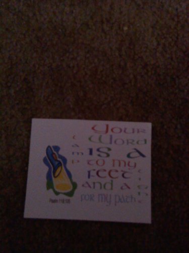 Set of 20 "Scripture Your Word Is A Lamp" Postcards