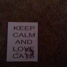 Set of 20 "Keep Calm and Love Cats" Postcards