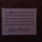 Set of 20 "Keep Positive" Postcards