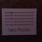 Set of 20 "Keep Positive" Postcards