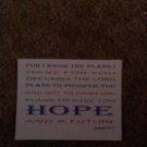 Set of 20 "Scripture Jer 29:11 word art" Postcards