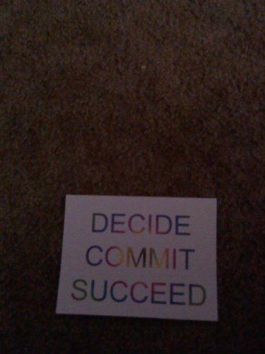 Set of 20 "Decide Commit Succeed" Postcards