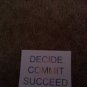 Set of 20 "Decide Commit Succeed" Postcards