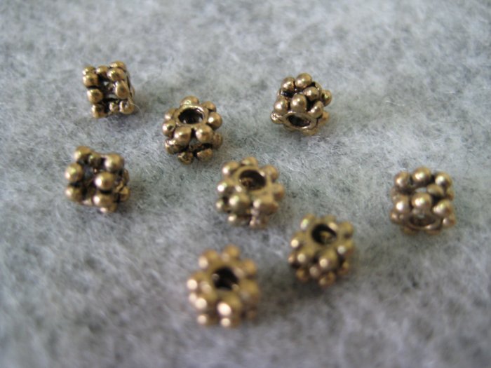Bali Beads, 4mmx3mm, 10pcs