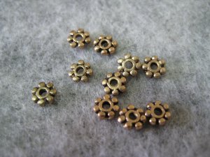 Bali Beads, 4mmx1mm, 10pcs