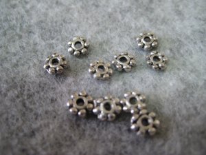 Bali Beads, 4mmx1mm, 10pcs