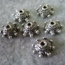 Bali Bead Caps, 4mmx9mm, 4pcs