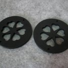 Wooden Filigree, Flower, 50mm, 4pcs