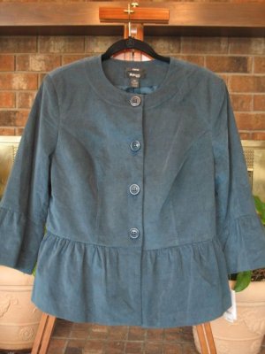 NWT Blue/Green Jacket - Retails $90.00 - Size 14W