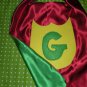 Green/Red Super Hero Cape