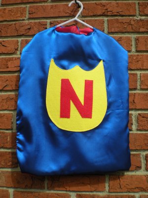 Blue and Red Super Hero Cape