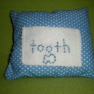 Blue Polka Dot Tooth Fairy Pillow