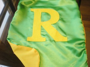 Green Cape with no shield and Large Initial