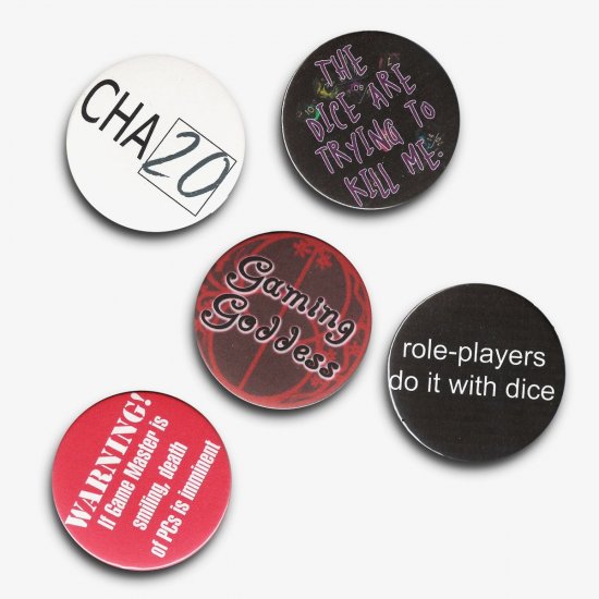 2.25 Inch Gamer Geek Pack Buttons