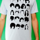 History of Rock N Roll Hair Mens Light Blue T-shirt