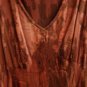 Annie Turbin DRESS Silk Couture hand tie dyed MAGENTA Green
