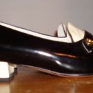 BRUNO MAGLIA BLACK/WHITE LOAFERS PATENT LEATHER 35