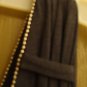 ELLA MOSS Grey GRAY V-Neck Dress Beading Soft Pretty L