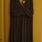 ELLA MOSS Grey GRAY V-Neck Dress Beading Soft Pretty L