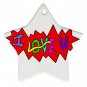 I Love U Ornament (Star)