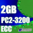 2GB DDR-2 PC2-3200 240 Pin ECC Registered Single Rank Server Desktop Memory