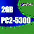 2GB 2x 1GB  RAM 667MHz PC2-5300 SODIMM Memory Kit for Acer Aspire 9410