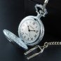 Train Head Pocket Watch with Chain.