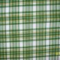 FQ JOHN DEERE TRACTORS Green Yellow White Plaid FABRIC FAT QUARTER