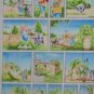 Lagon Dragon Fairy Tale Kids Story Quilt Block Fabric Panel by Maywood Studio